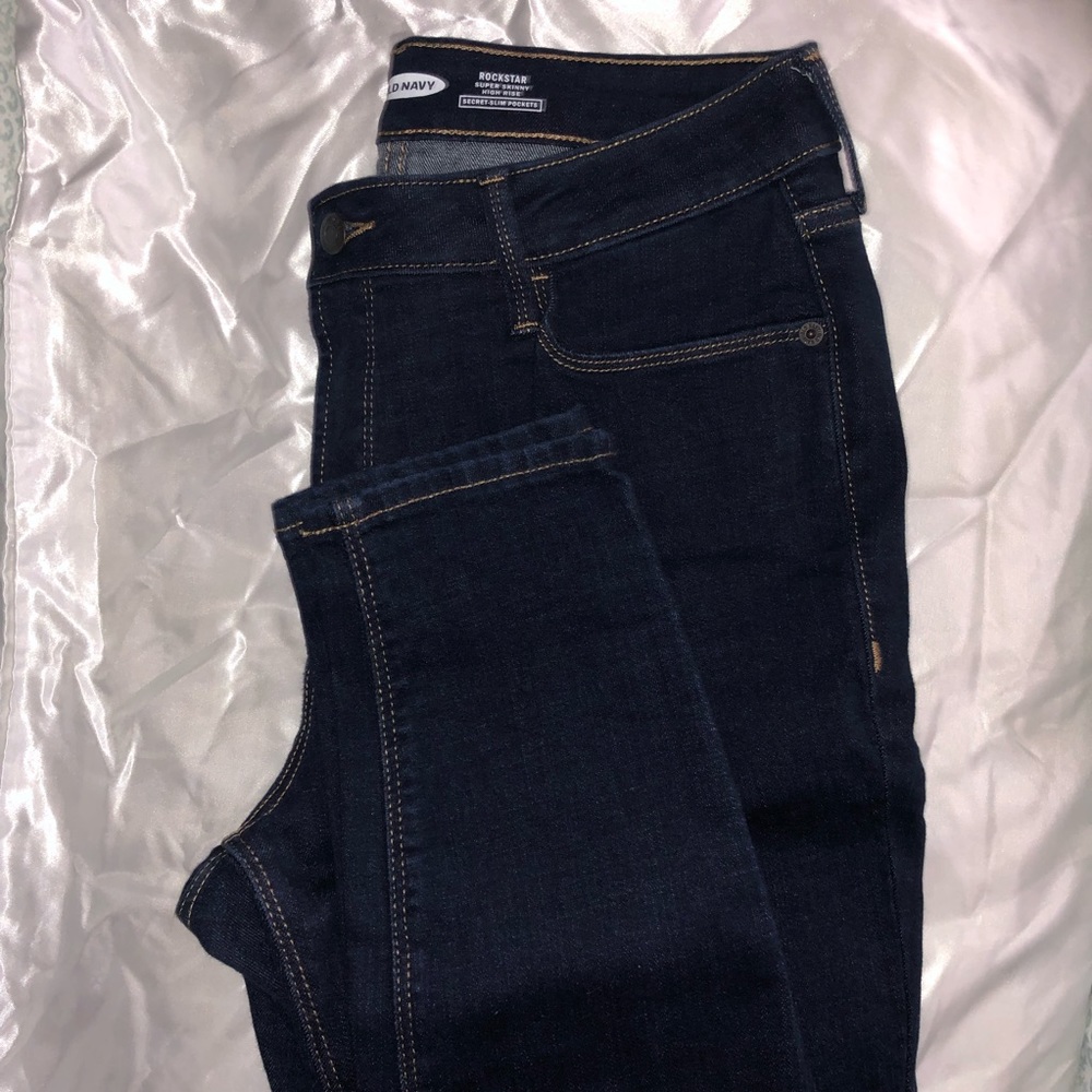 Old Navy Dark Wash High Rise Skinny Jeans